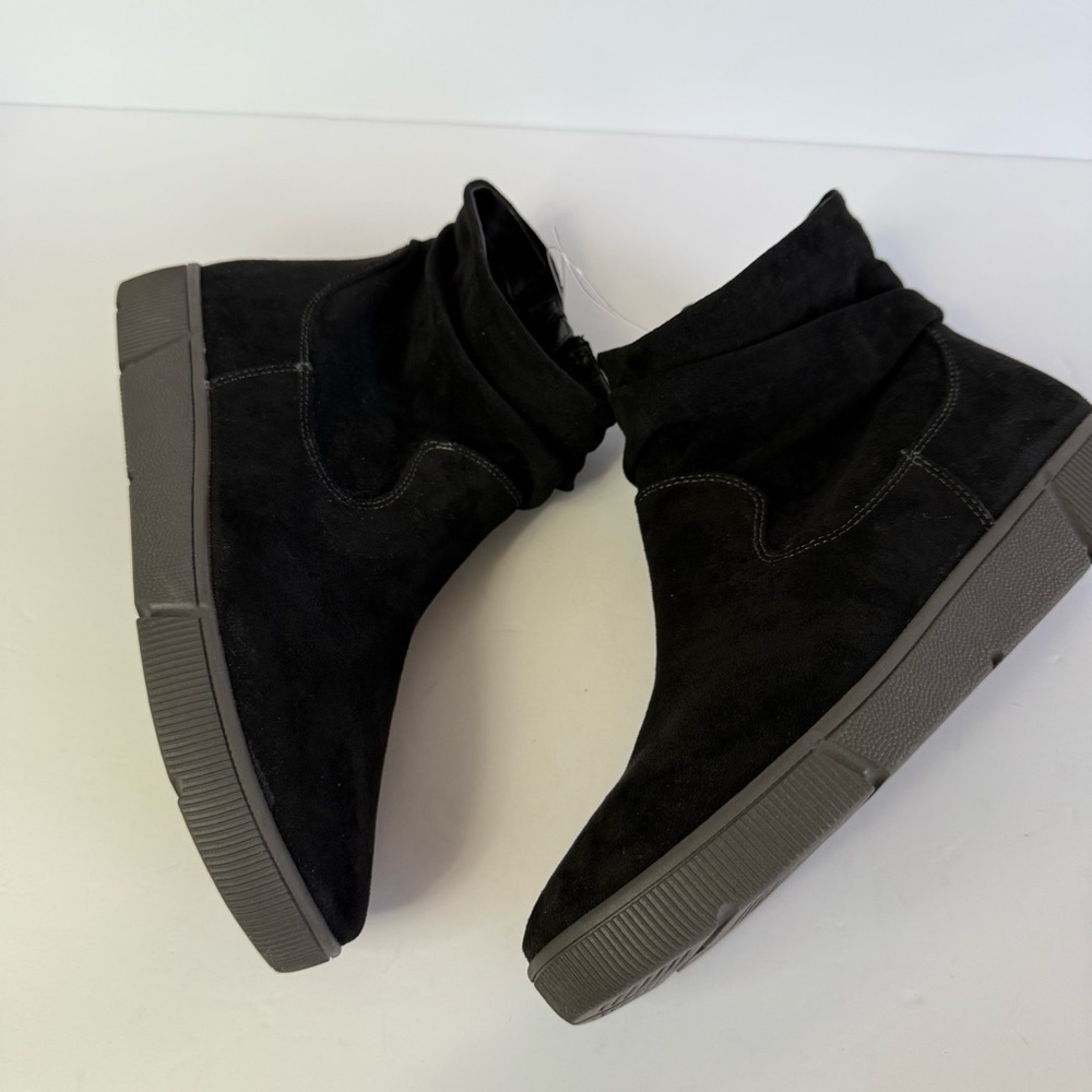 IMPO Women’s Black Suede Ankle Boots - Picture 7 of 9